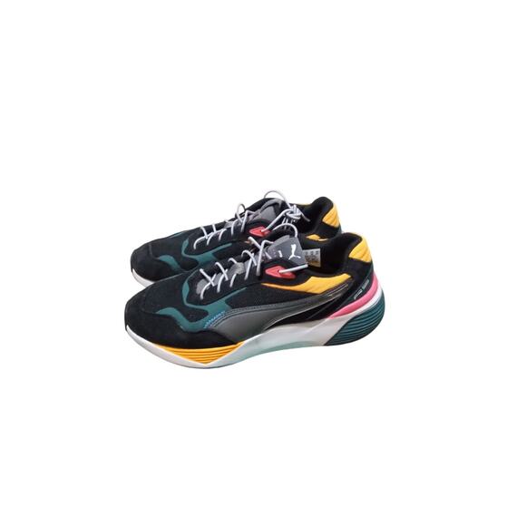 Puma Men\'s RS Running Metric Canvas & Suede Black & Multi Color Sneaker Size 7 main image 5